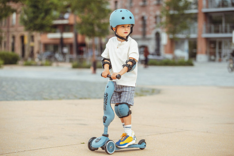 SCOOTANDRIDE Zestaw ochraniaczy dla dzieci XXS | Steel