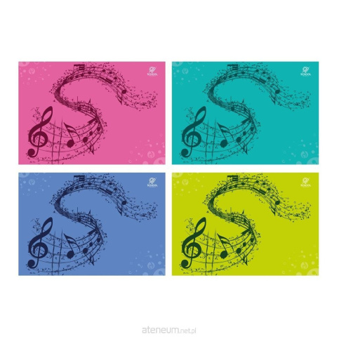 Zeszyt do muzyki A5 pięciolinia 32 kartki 1 szt