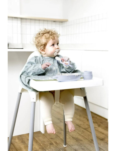 Bibado Wodoodporny śliniak z długim rękawem BLW Dino Roar