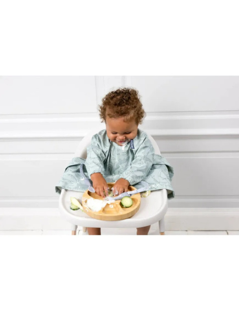 Bibado Wodoodporny śliniak z długim rękawem BLW Dino Roar