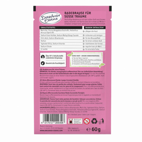 DRESDNER ESSENZ FLUFFY CANDY DREAM - cukierkowa pianka do kąpieli 60g