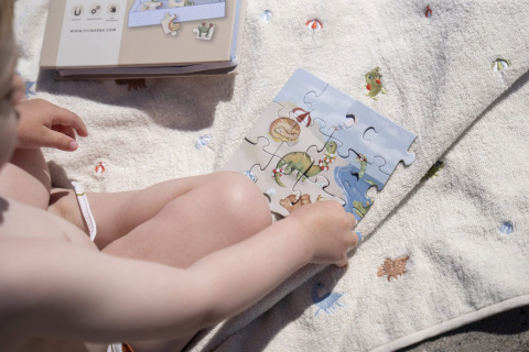Filibabba Gra magnetyczna | Dino Beach puzzle
