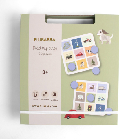 Filibabba Gra magnetyczna | Road trip bingo