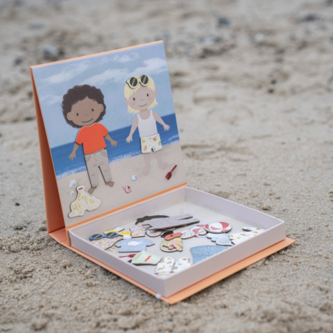 Filibabba Gra magnetyczna Ubieranka | A day at the beach