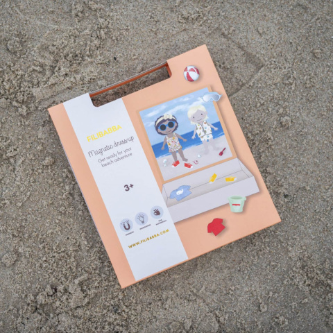 Filibabba Gra magnetyczna Ubieranka | A day at the beach