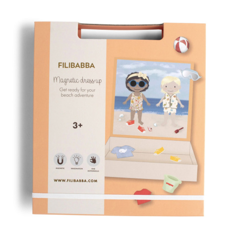 Filibabba Gra magnetyczna Ubieranka | A day at the beach