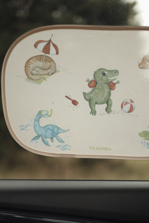 Filibabba Osłony przeciwsłoneczne do samochodu 2 szt. | Dino Beach