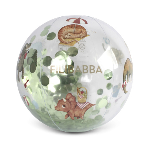 Filibabba Piłka plażowa Alfie | Dino Beach Confetti