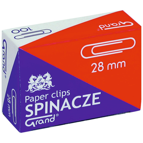 GRAND Spinacze biurowe 28 mm (100 sztuk)