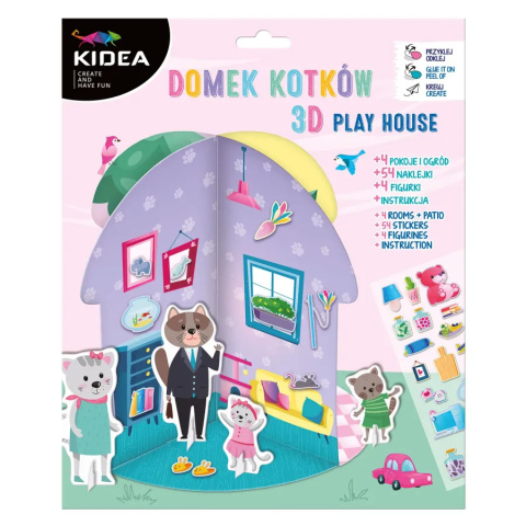 Kidea Domek 3D dla kotków