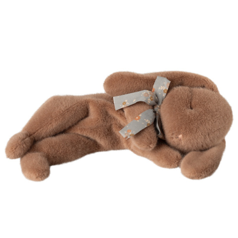 Maileg Pluszowy śpiący króliczek, mały | Brązowy