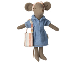 Maileg Sukienka i torebka z jeansu | Mama myszka