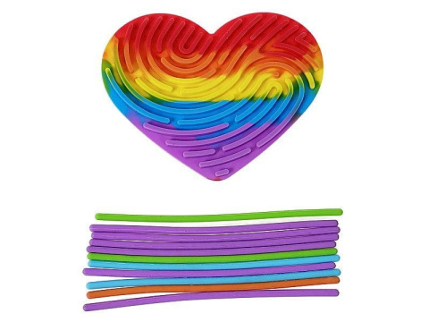 Silikonowa układanka antystresowa Serce | Adar