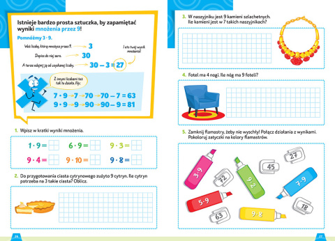 Tabliczka mnożenia. Klasy 1-3