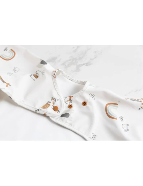 Bibado Wodoodporny śliniak z długim rękawem BLW Serengeti Spaghetti