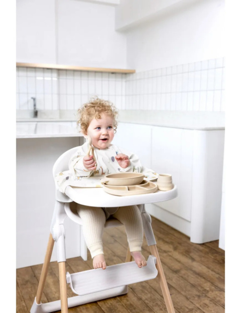 Bibado Wodoodporny śliniak z długim rękawem BLW Serengeti Spaghetti