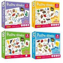 Adamigo - Zestaw 4 gier logopedycznych Psotne Słówka