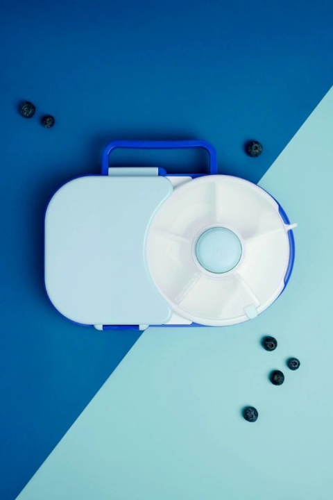 GOBE 2in1 LUNCHBOX & SNACK SPINNER | Blueberry blue