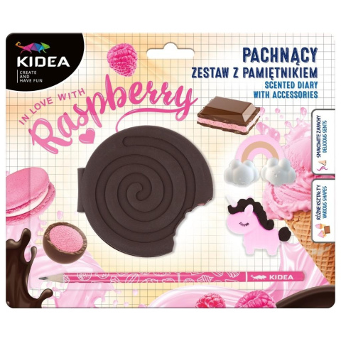 KIDEA Pamiętnik z akcesoriami | Malinowy krem
