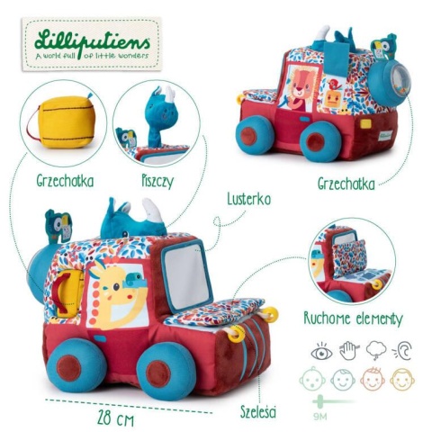 Lilliputiens Samochód wielofunkcyjny | Safari Lew Jack 9 m+