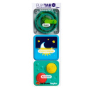 Fat Brain Toys PlayTab Sensoryczne Kwadraty | z Kołem Zębatym