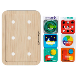 Zestaw PlayTab | Baza + 2 zestawy Sensorycznych Kwadratów Fat Brain Toys