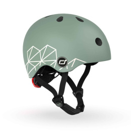 SCOOTANDRIDE Kask dla dzieci 1-5 lat XXS-S | Green lines