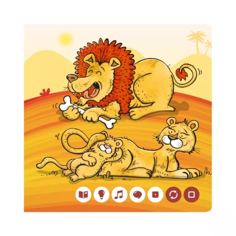 Albik Mini książka Dzikie zwierzęta 2+