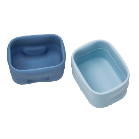 B.box Silikonowe pojemniczki na przekąski 2 szt | Ocean