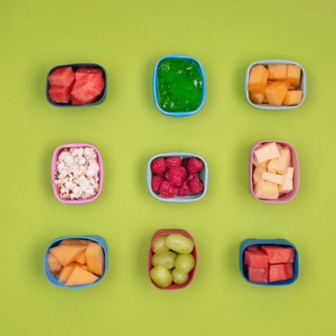 B.box Silikonowe pojemniczki na przekąski 2 szt | Ocean