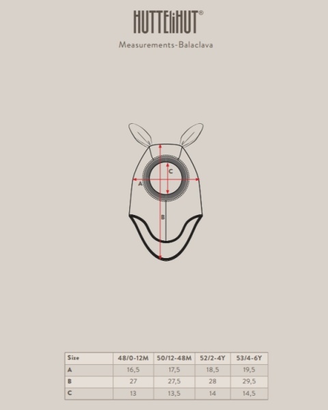 HUTTELiHUT Czapka Kominiarka Wełna Merino BUNNY Light | Camel Melange