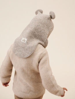 HUTTELiHUT Czapka Kominiarka Wełna Merino z podszewką Teddy | Rose Melange