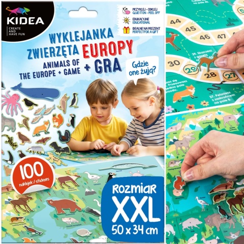 Kidea Wyklejanka gra - Gdzie oni żyją? | Zwierzęta Europy