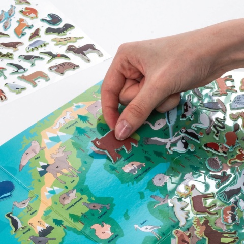 Kidea Wyklejanka gra - Gdzie oni żyją? | Zwierzęta Europy