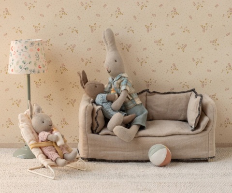 Maileg Leżaczek dla myszek i króliczków Babysitter Micro | Off white