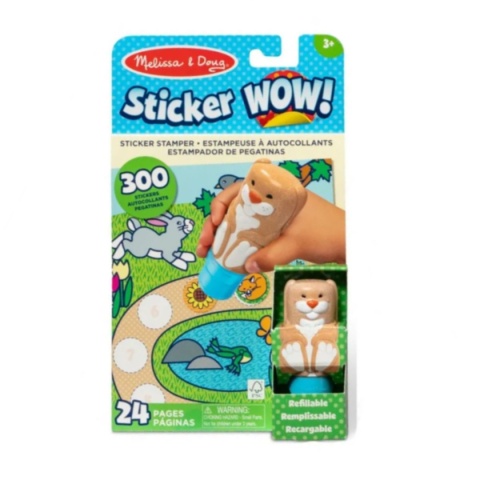 Melissa & Doug Książeczka z naklejkami i stempel Sticker Wow Króliczek