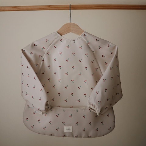 Mushie Śliniak z Długim Rękawem - Cherries