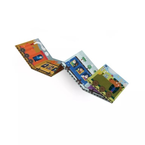 Albi Mini książka Pociągiem przez cały rok 2+