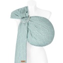 ZAFFIRO Chusta kółkowa tkana do noszenia dzieci mint leaves