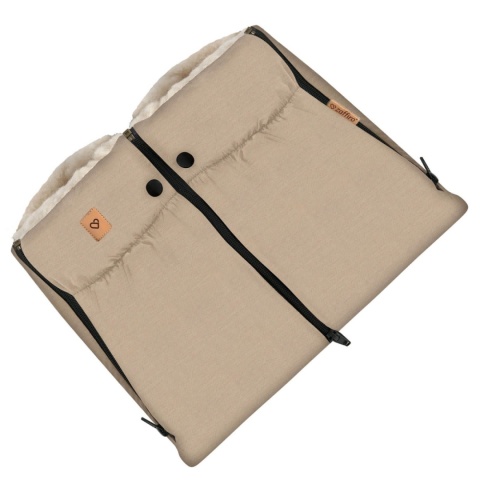 ZAFFIRO Dwuczęściowe Mufka do wózka | Scandi beige