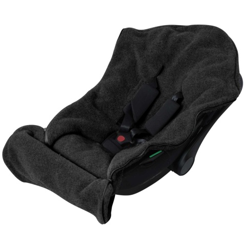 ZAFFIRO Komplet Śpiworek Mini + Mufki dwuczęściowe WEŁNA Premium Sierra | anthracite