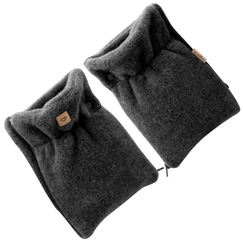 ZAFFIRO Komplet Śpiworek Mini + Mufki dwuczęściowe WEŁNA Premium Sierra | anthracite