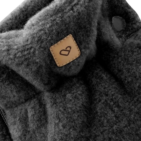 ZAFFIRO Komplet Śpiworek Mini + Mufki dwuczęściowe WEŁNA Premium Sierra | anthracite