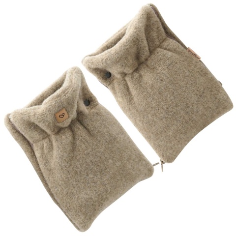 ZAFFIRO Komplet Śpiworek Mini + Mufki dwuczęściowe WEŁNA Premium Sierra | brown