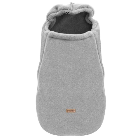 ZAFFIRO Komplet Śpiworek Mini + Mufki dwuczęściowe WEŁNA Premium Sierra | grey