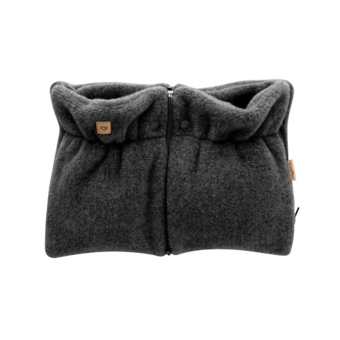 ZAFFIRO Mufki dwuczęściowe do wózka WEŁNA Premium Sierra | anthracite