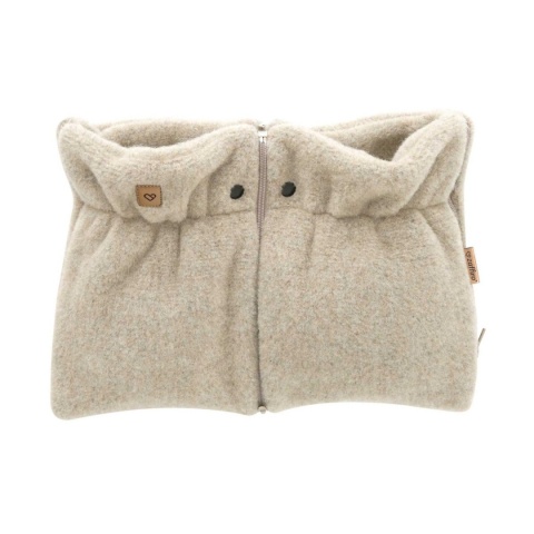 ZAFFIRO Mufki dwuczęściowe do wózka WEŁNA Premium Sierra | beige