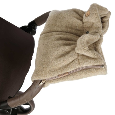 ZAFFIRO Mufki dwuczęściowe do wózka WEŁNA Premium Sierra | brown