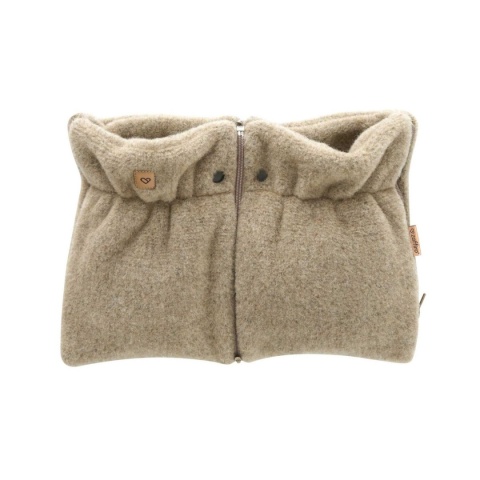 ZAFFIRO Mufki dwuczęściowe do wózka WEŁNA Premium Sierra | brown