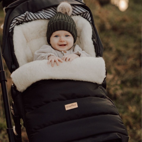 ZAFFIRO Śpiworek iGrow | Aspen wełna premium black